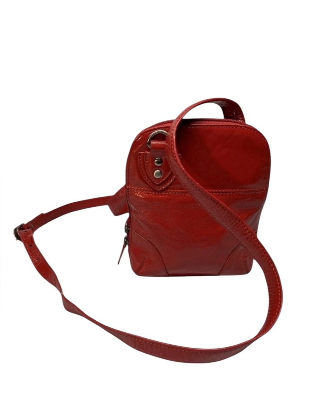 Vintage Bo Bo Bags Red Leather Crossbody